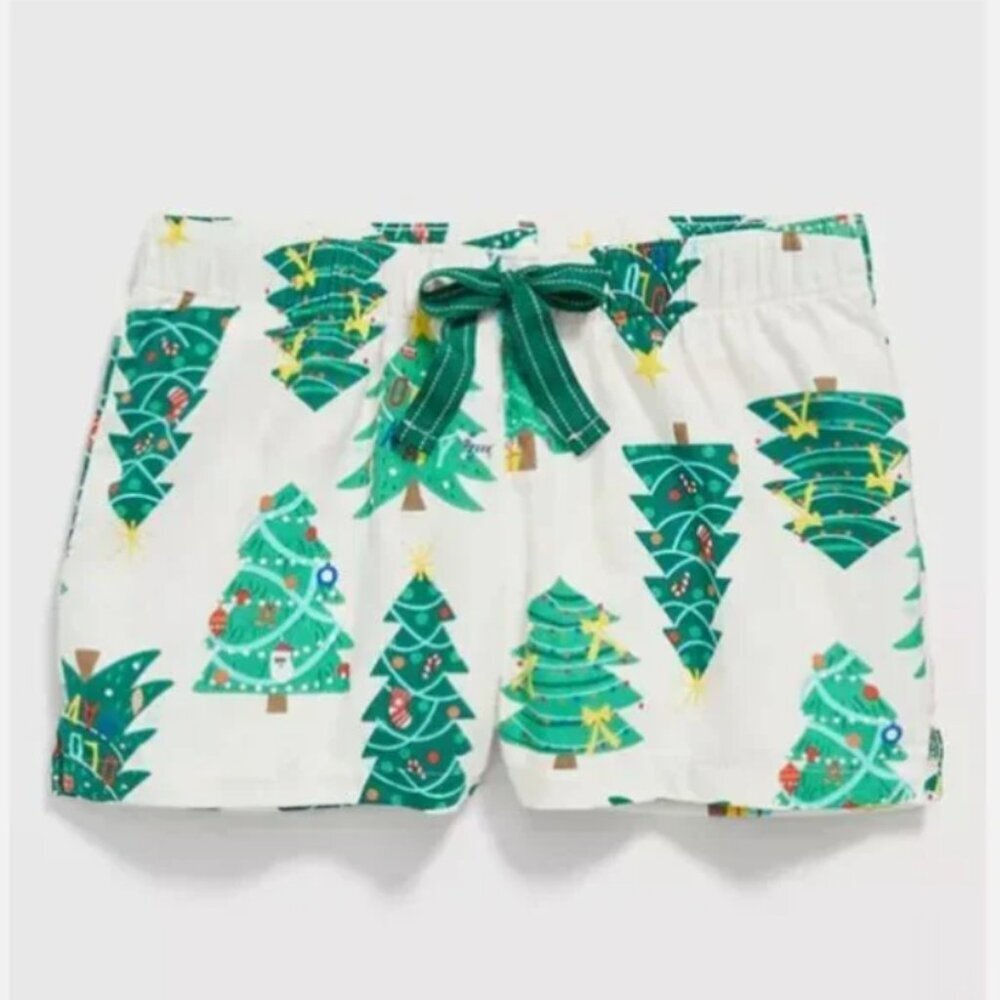 Old Navy Christmas Tree Pajama Shorts Women's Size 2X NWt